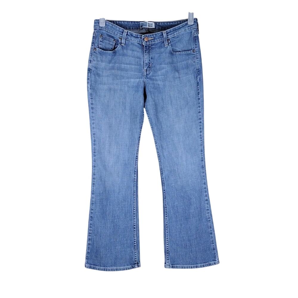 Levi's Classic Boot Cut Casual Denim Stretchy Cotton Low Rise Women's Blue Jeans